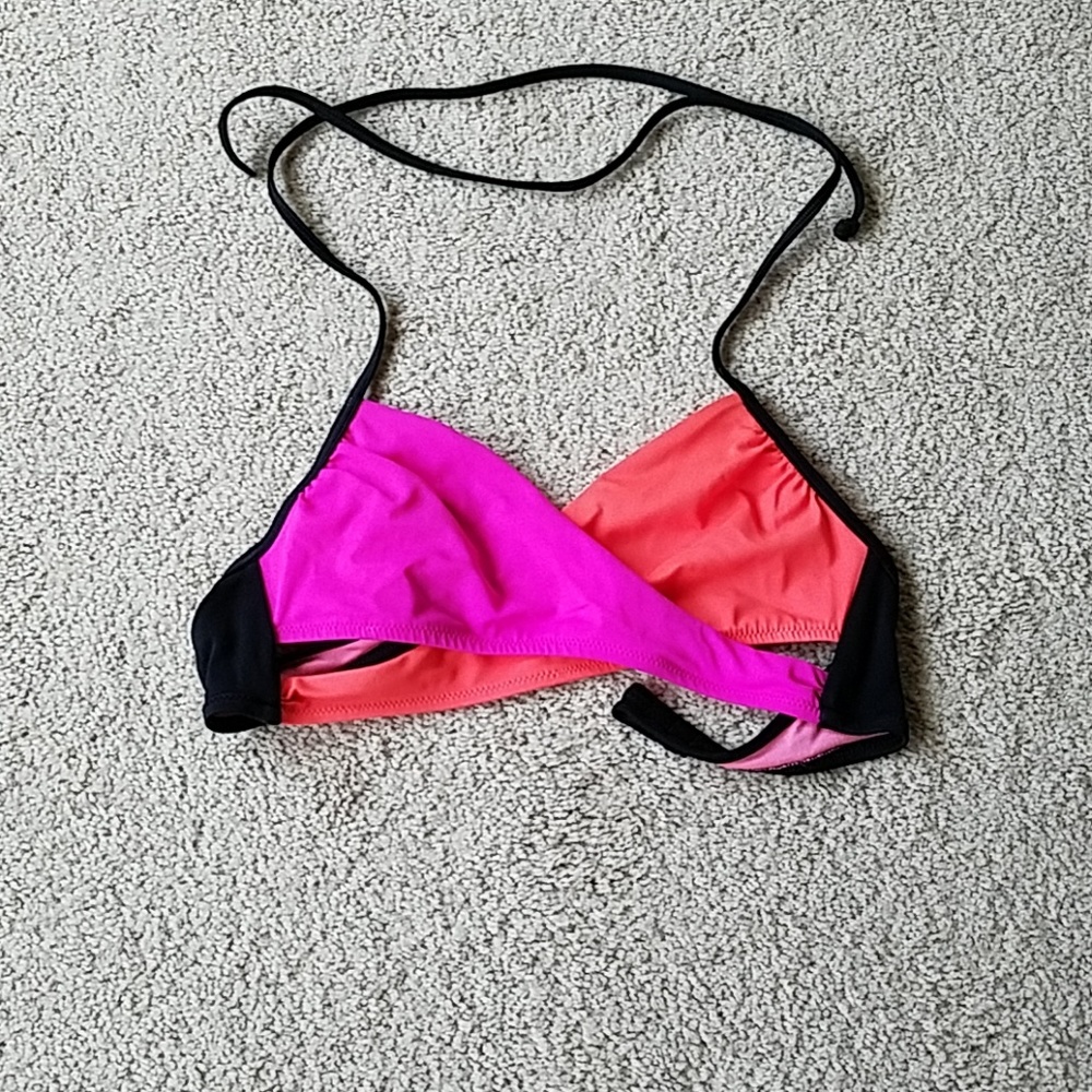 Victoria's Secret Pink faux wrap bikini top